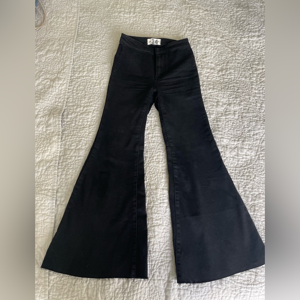 Free people flare black pants